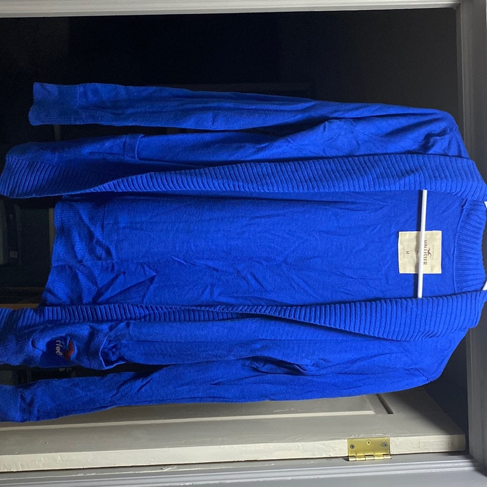 Blue Hollister cardigan